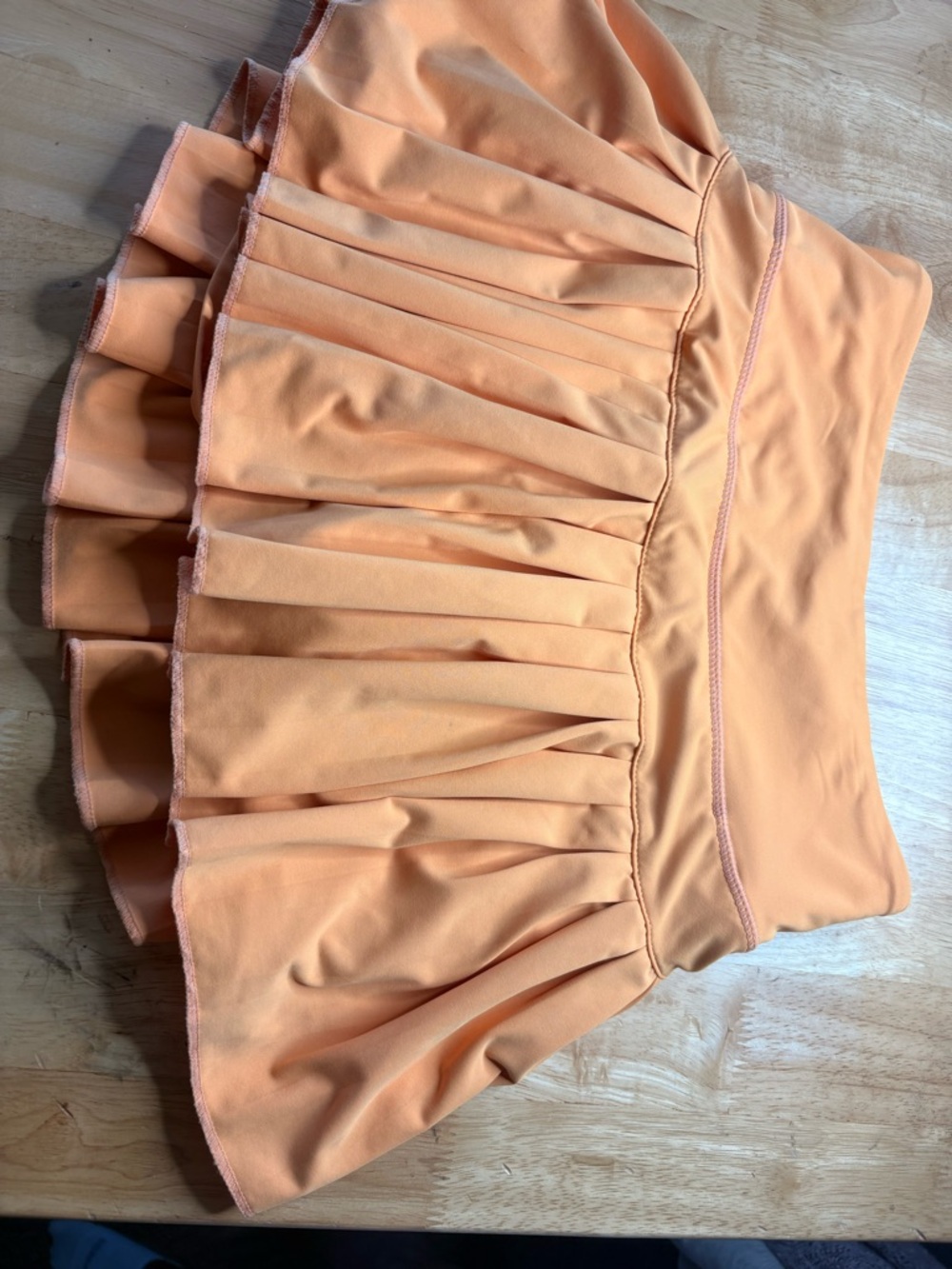 Gold Hinge Pleated Peach Tennis Skirt - Women